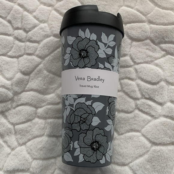 Vera Bradley Other - Vera Bradley Travel Mug 16oz Moon Shadow Meadow